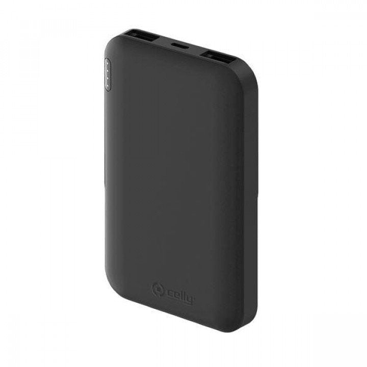 Celly Powerbank 5000mAh Dual USB Zwart - ReparatieCenter.nl