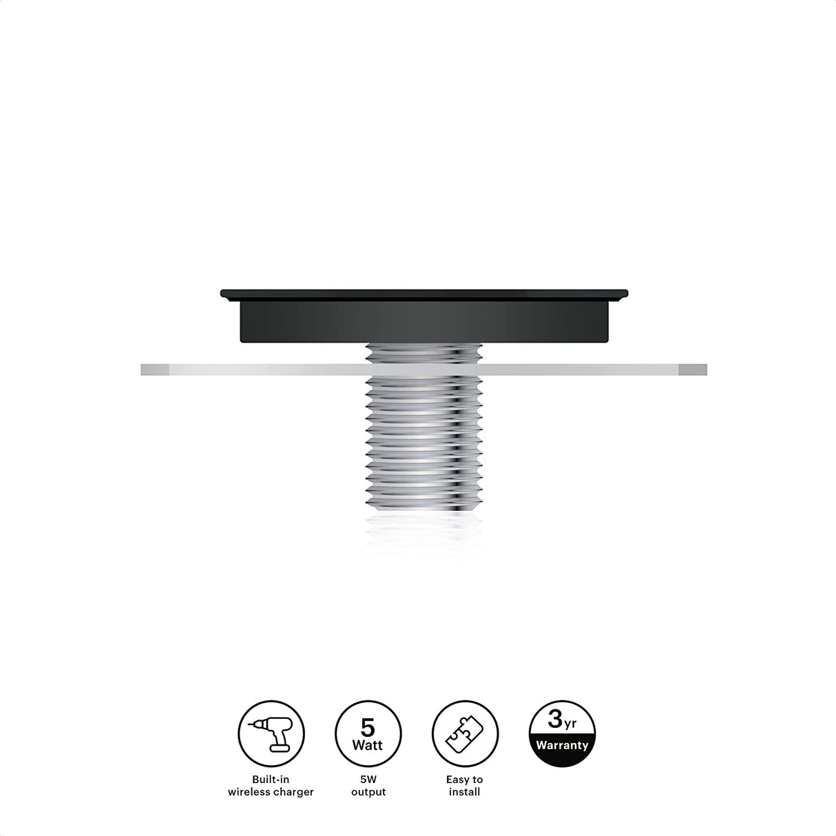 Zens QI draadloze inbouw DIY oplader 5W - ReparatieCenter.nl