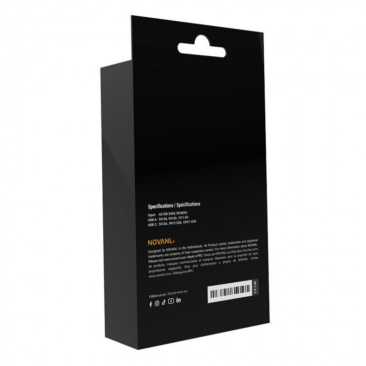 NovaNL Power Adapter 20W USB-A + USB-C - ReparatieCenter.nl