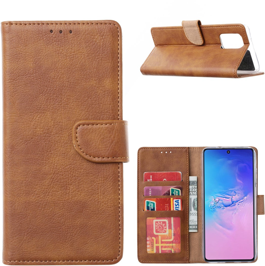 Samsung Galaxy S20 FE Book Case Bruin - met pasjes - ReparatieCenter.nl