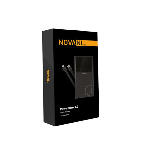 NovaNL Powerbank Zwart + Kabels - ReparatieCenter.nl