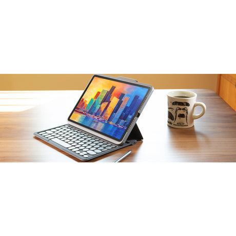ZAGG Pro Keys Keyboard Case Apple iPad 10.2 (2019/2020/2021) Black/Grey - ReparatieCenter.nl