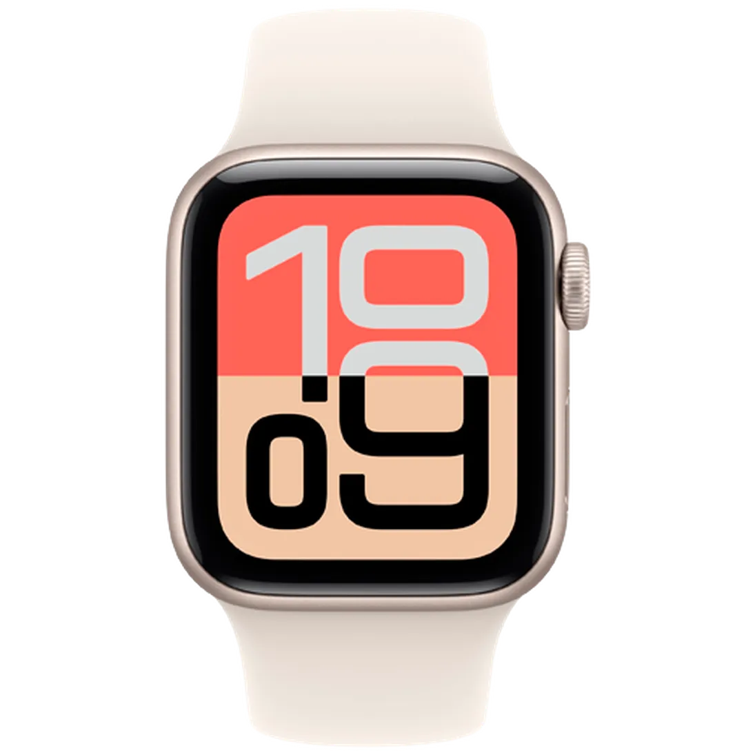 Apple Watch SE 3 40mm Goud (Beige Rubberen Band S/M) - ReparatieCenter.nl