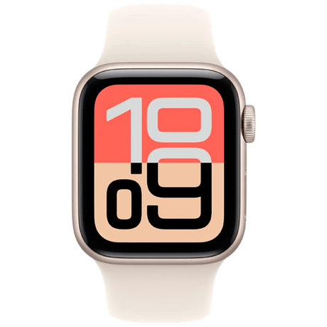 Apple Watch SE 3 40mm Goud (Beige Rubberen Band S/M) - ReparatieCenter.nl