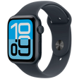 Apple Watch SE 3 44mm Donkerblauw (Donkerblauwe Rubberen Band M/L) - ReparatieCenter.nl