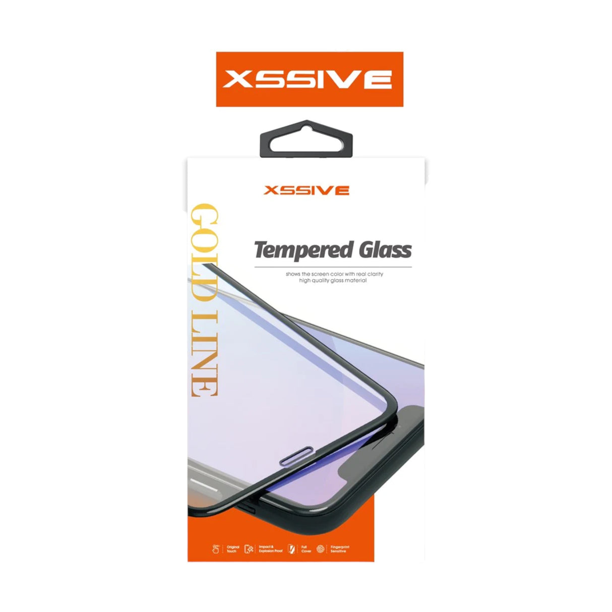 Xssive Full Glass Screenprotector iPhone 12/12 Pro - Zwart - ReparatieCenter.nl