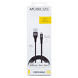 Mobilize USB naar Lightning kabel 20cm Zwart - ReparatieCenter.nl