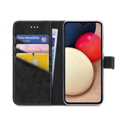 My Style Samsung Galaxy A02s Wallet Book Case - Zwart - ReparatieCenter.nl