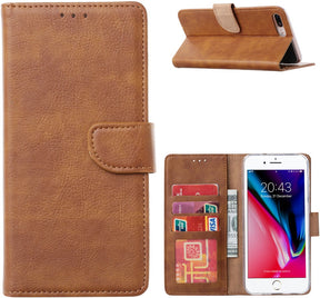 Mobicase Book Case iPhone 7 / 8 Plus - Bruin - ReparatieCenter.nl