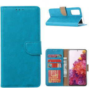 Samsung Galaxy S20 FE Book Case Turqiouse - met pasjes - ReparatieCenter.nl