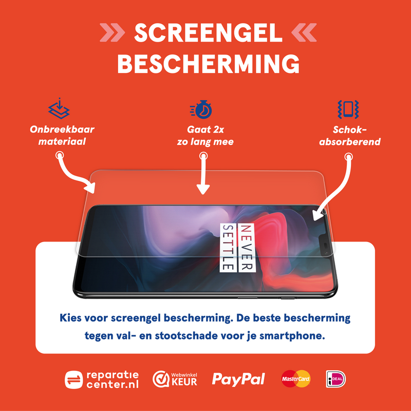 HydroGel Screenprotector voor je smartphone - ReparatieCenter.nl