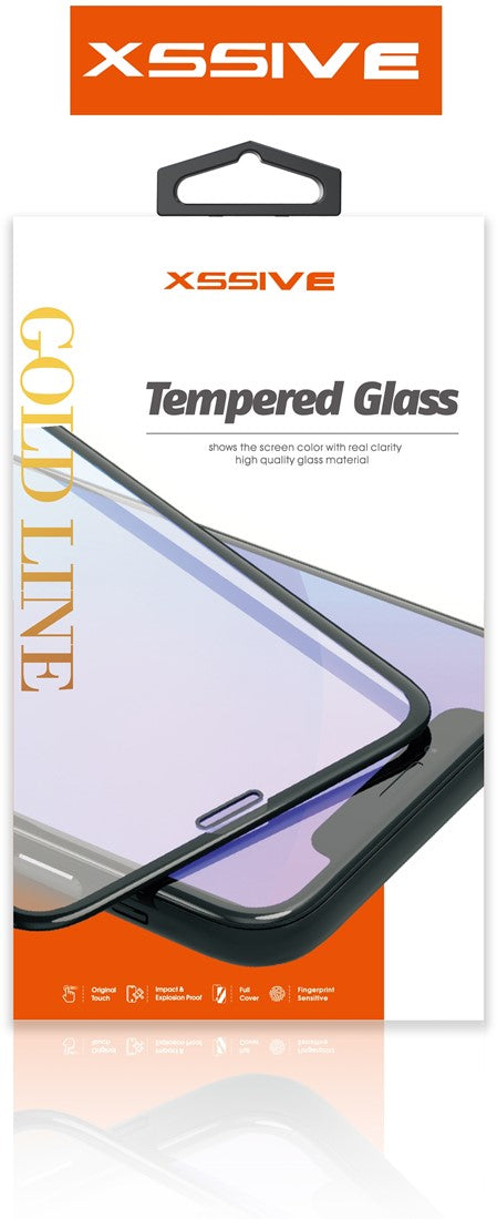 Xssive Full Glass Screenprotector iPhone XS Max / 11 Pro Max - Zwart - ReparatieCenter.nl