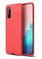 Xssive Samsung Galaxy A51 TPU Leather Look Back Cover - Rood - ReparatieCenter.nl